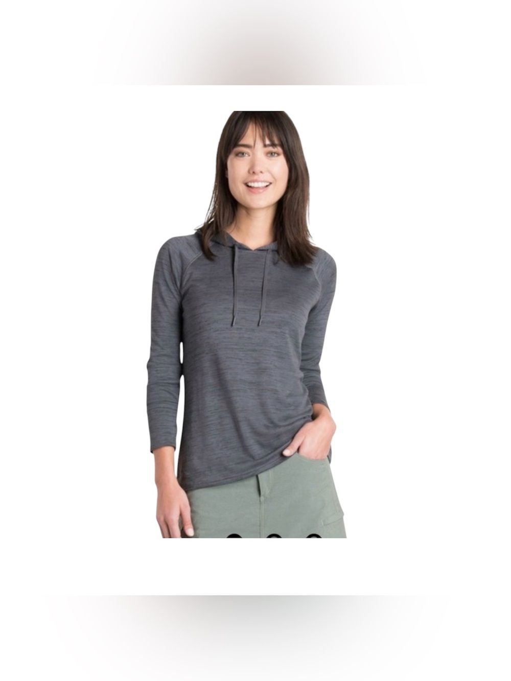 Kuhl Vara Hoodie Women's Charcoal Pull-Over Sz M